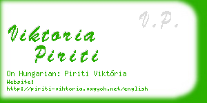 viktoria piriti business card